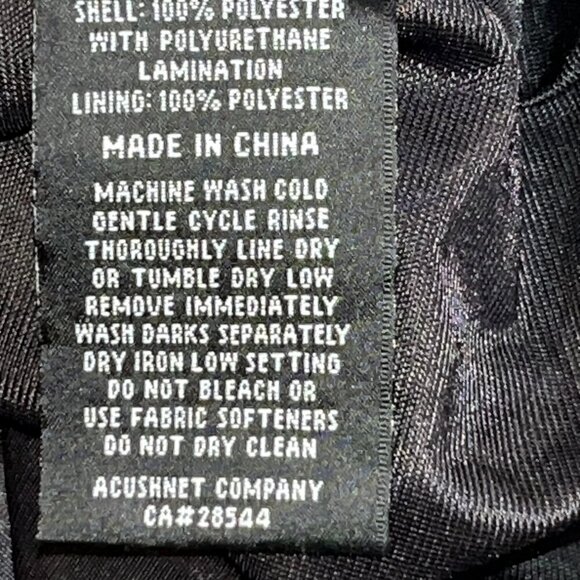 DRYJOYS BY FOOT JOY MEN'S KAPALUA GOLF RAIN WIND FULL ZIP JACKET  EUC - SIZE XL - Picture 10 of 14